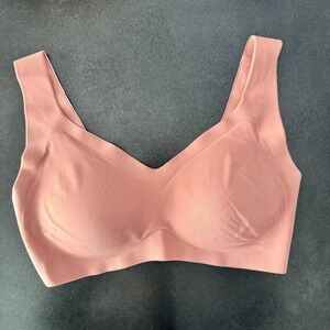 ThirdLove Padded Pullover Smoothing Wireless Bra L Rose Pink Stretch Everyday